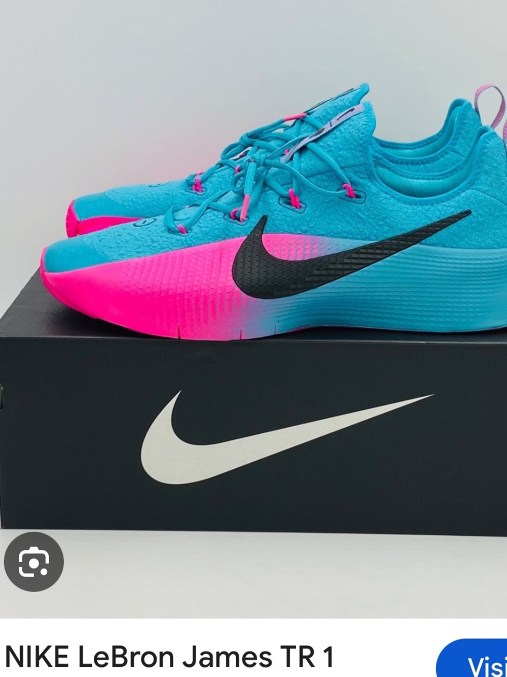 Nike LeBron TR 1 “South Beach “ Teal and Pink Men's Training Sneakers - Picture 7 of 8